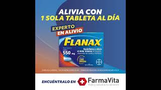 Desinflanax el dolor intenso con Flanax® 550 Ordénalo a domicilio en FarmaVita [upl. by Bred]