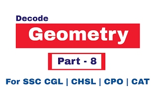 Geometry Problems quotTriangles quot For SSC CGL  CHSL  CAT  RRB  In Hindi Pat  8 [upl. by Nawuj393]