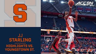 Syracuses JJ Starling Put The Orange On His Back In Win Over YSU [upl. by Asenad]