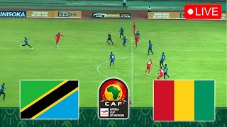 🔴 TANZANIA vs GUINEA LIVE  Africa Cup of Nation AFCON 2425 Full Match Stream Video PES 2021 [upl. by Terrie]