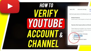 How to Verify Your YouTube Account [upl. by Brittaney]