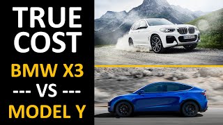 Tesla Model Y vs BMW X3 Hybrid 5 Year Ownership Cost Comparison [upl. by Edny26]