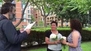 Elopement wedding ceremony  New York  Roosevelt Island [upl. by Einal329]