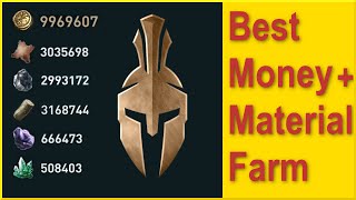 Assassins Creed Odyssey  Best Money Farm  How to get millions of Iron Wood and Leather in 2023 [upl. by Charin]