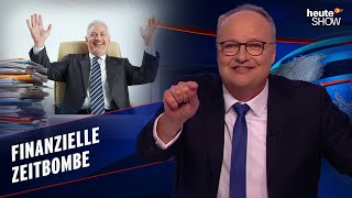 Zu viele Pensionszahlungen Bricht Deutschlands BeamtenSystem zusammen  heuteshow vom 22092023 [upl. by Latoye]