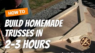 How to Build a Shed  How To Build Roof Trusses  Video 4 of 15 [upl. by Keefe883]