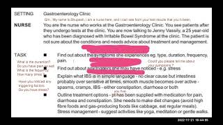 Sample oet speaking  IBS  Irritable bowel syndrome [upl. by Yerfdog865]