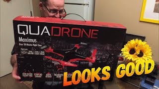 Quadrone Maximus Drone Unboxing Looks Good [upl. by Harding]