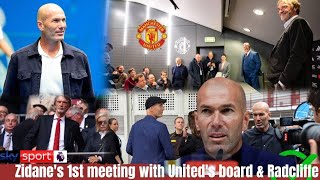 ZINEDINE ZIDANE SECRET MEETING WITH MAN UTD BOARD TEN HAGS FUTURE IN JEOPARDY [upl. by Ygiaf]