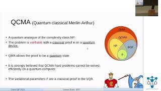 QIP2023  Optimizing the depth of variational quantum algorithms strongly QCMAhard to approximate [upl. by Soracco]