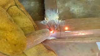 How to weld thin metal easily using fluxcore mig welding [upl. by Hett]