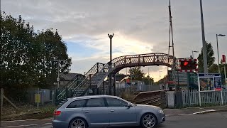 Consecutive closure Busy trafficBedhampton level crossing in Hampshire [upl. by Salman]