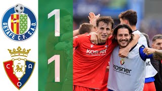 Resumen del Getafe 11 C A Osasuna en Radioestadio Navarra [upl. by Lehpar]