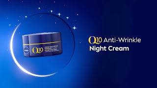 NIVEA Q10 AntiWrinkle Replenishing Night Cream  2x Q10 [upl. by Nynnahs]