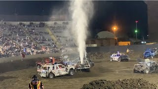 Indio County fair 2024 demolition derby main event [upl. by Nyrek]