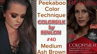 Medium Ash Brown  REVLON COLORSILK  Peekaboo Color amp Root Retouch [upl. by Tuttle31]