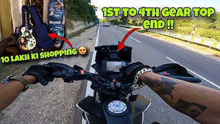 “Insane 1st to 4th Gear Top Speed on the KTM 250 Adventure🔥 ₹10 Lakh ki Shopping” [upl. by Eula323]