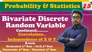 BIVARIATES Discrete Random VariableCorrelation Probability amp Statistics By Aditya Sir [upl. by Oberheim]