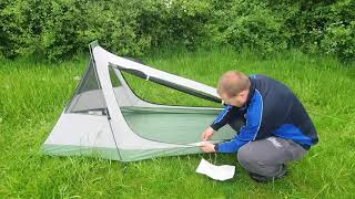 GEERTOP 1 Person 34 Season Lightweight Aluminum Pole Backpacking Bivy Tent [upl. by Turoff903]