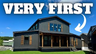 FIRST EVER barndominiummobile home This will CHANGE the GAME Prefab House Tour [upl. by Entwistle]