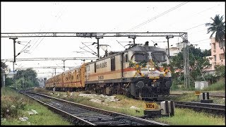 FIRST RUN OF PEARL CITY EXPRESS WITH UTKRISHT LIVERY COACHES I DECORATED WAP7 30630 [upl. by Eissej869]