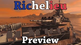 World of Warships Richelieu Preview WIP [upl. by Matland]