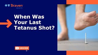 When Was Your Last Tetanus Shot [upl. by Audly855]