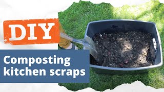 DIY Ecology A cheap and easy way to compost kitchen scraps [upl. by Moore]