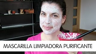 Mascarilla limpiadora casera para la cara de yogur [upl. by Anyrtak]