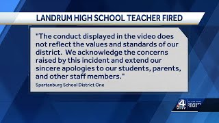 Landrum High School teacher fired after video of him spreads across social media officials say [upl. by Frager]