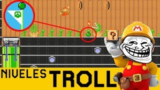 ALEMÁN TROLL HACE DE LAS SUYAS 😲😱  NIVELES TROLL 17  Super Mario Maker en Español  ZetaSSJ [upl. by Hpeseoj]