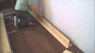 Floating Engineered Hardwood Floor Installation How To Install the Last Raw Mryoucandoityourself [upl. by Idnew765]