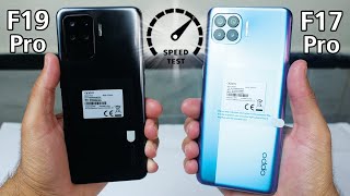 Oppo F19 Pro vs Oppo F17 Pro  Speed Test WOW [upl. by Ahsal584]