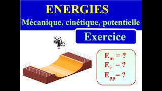 ENERGIES mécanique cinétique potentielle  EXERCICE n° 2  PHYSIQUE 3ème et SECONDE [upl. by Shiverick76]