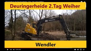 Umgestaltung der Deringer Heide 2Tag Der untere Weiher [upl. by Loftis683]