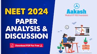 NEET 2024 Question Paper Analysis Discussions amp Solutions  LIVE [upl. by Burk233]