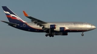 Aeroflot IL96300HD Landing at LCLKLarnaca Intl Plane Spotting [upl. by Yriek]