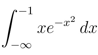 Integral of xex2 from infinity to 1  Improper Integrals [upl. by Alam]