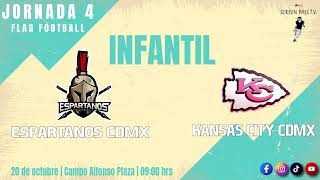 Espartanos CDMX vs Kansas City CDMX Jornada 4 Infantil [upl. by Enoed]