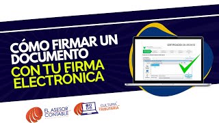 ¡ASÍ SE FIRMA UN DOCUMENTO CON FIRMA ELECTRÓNICA Solo en 5 minutos [upl. by Gilges58]