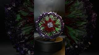 A Dark Flower Bloom in our Colossal Crystal Edge Mold resinart resintutorial resintray [upl. by Lehctim]