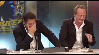 Le fou rire de Gérard Lanvin et Benoît Poelvoorde en intégralité 2002 [upl. by Bibbie]