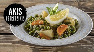 Greek Lemony Pea Stew  Akis Petretzikis [upl. by Eugor]