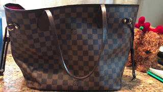 How to Spot Authentic Louis Vuitton Damier Ebene Neverfull MM Bag and where to Find the Date Code [upl. by Sibilla]