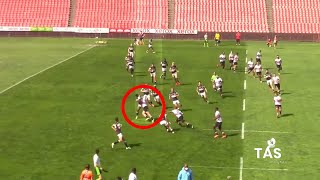 Henco van Wyk at his best vs Sharks u20 Rd 3  quotWeapon Xquot [upl. by Aynahs]