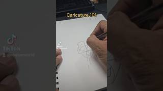 Draw faces the Easy way 😎🎨 caricaturetutorial drawing art [upl. by Anileve]