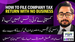 How to file company tax return in Pakistan  Private Limited Company tax return in FBR [upl. by Anerdna]