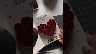 Easy diy full of roses heart card😍 shortsvideo shorts [upl. by Niehaus395]