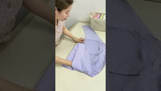 Polythene raincoat and shirt folding technique [upl. by Elboa]