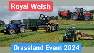 Royal Welsh Grassland Event Ceredigion 2024 Modern machinery Trawsgoed Aberystwyth University [upl. by Adelric812]